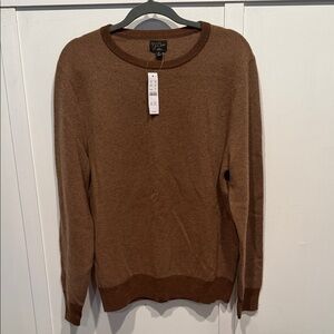 J. Crew Men's 100% Cashmere Crewneck Sweater in Birdseye